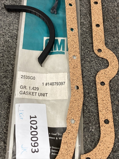 NEW GENUINE GM 14079397 GASKET KIT, ENGINE OIL PAN GR 1.429