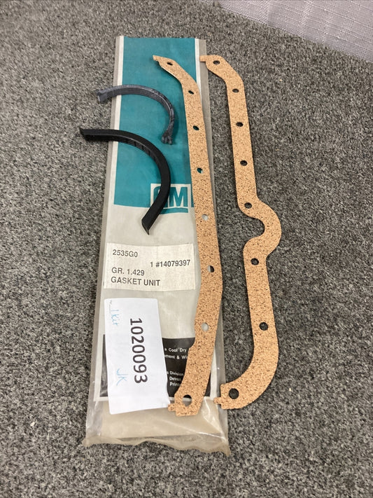 NEW GENUINE GM 14079397 GASKET KIT, ENGINE OIL PAN GR 1.429