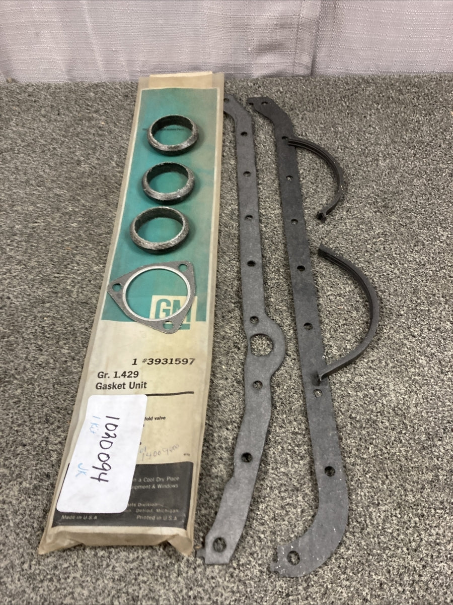 NEW GENUINE GM 3931597 GASKET KIT, OIL PAN GR 1.429