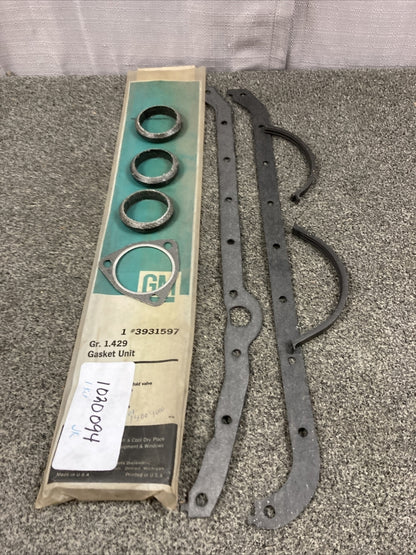 NEW GENUINE GM 3931597 GASKET KIT, OIL PAN GR 1.429