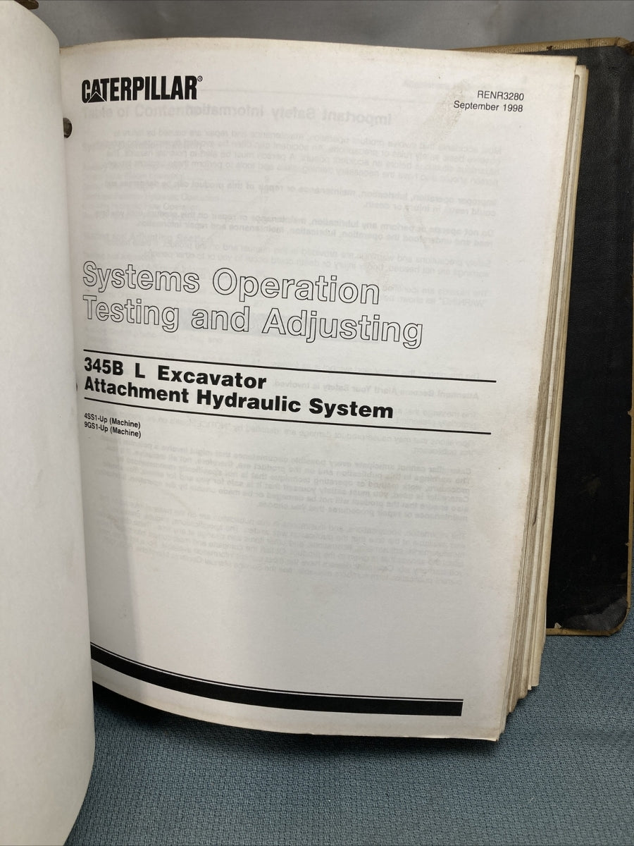 GENUINE CAT/CATERPILLAR SENR1925 SERVICE MANUAL 345B 345B L EXCAVATORS VOLUME II