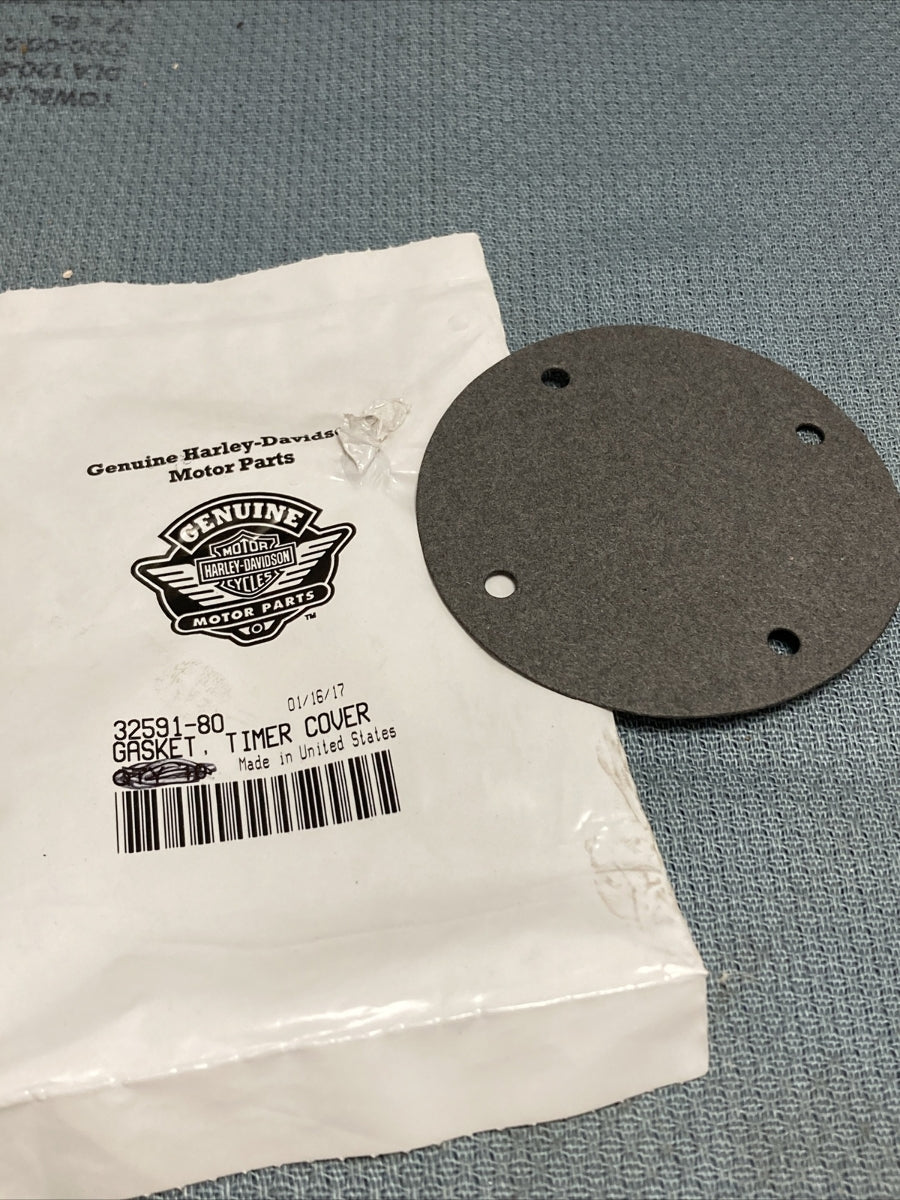 NEW GENUINE HARLEY-DAVIDSON 32591-80 GASKET, TIMER COVER