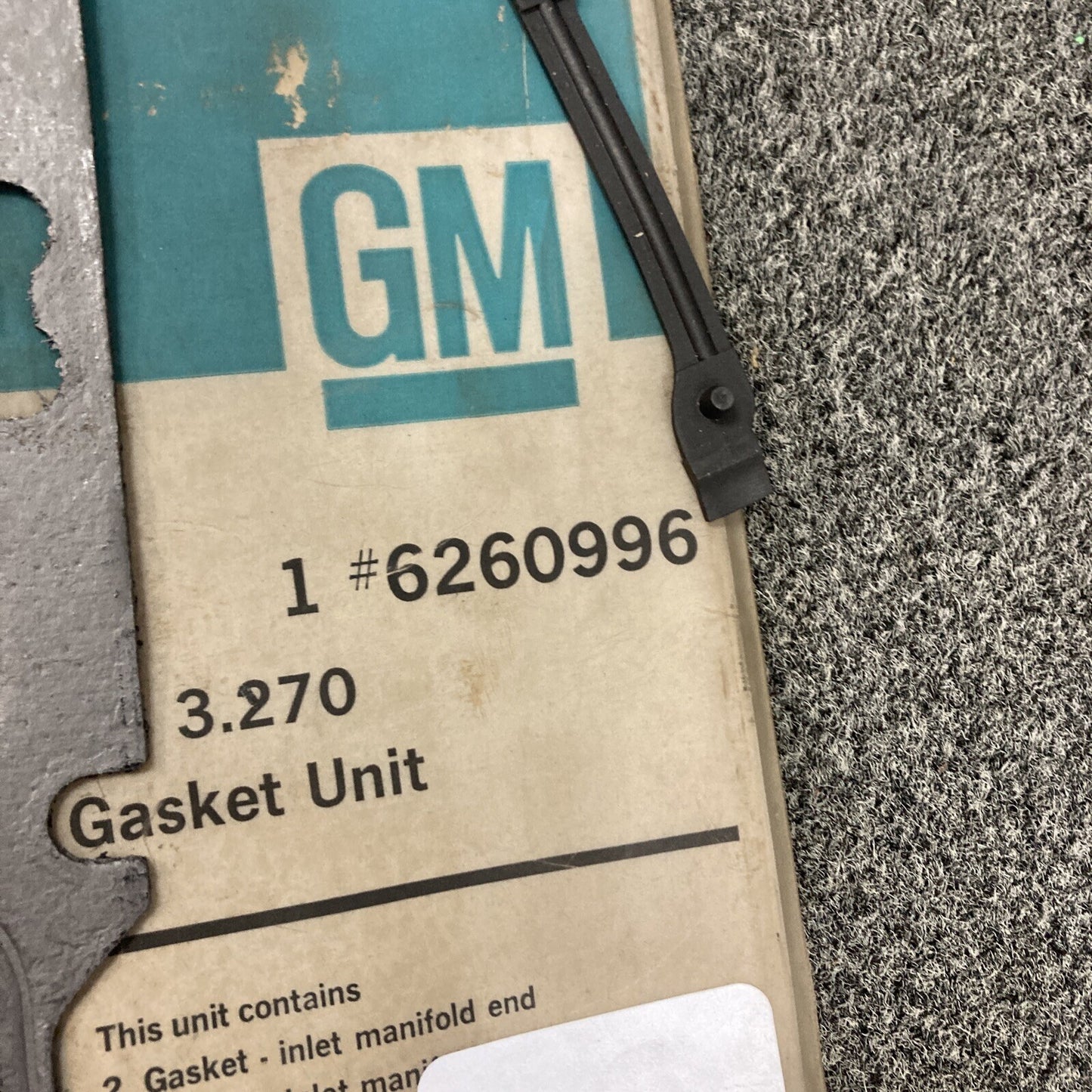 NEW GENUINE GM 6260996 GASKET, MANIFOLD TO ENGINE GR 3.270