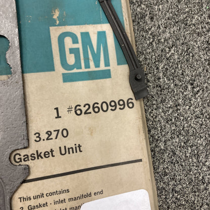 NEW GENUINE GM 6260996 GASKET, MANIFOLD TO ENGINE GR 3.270