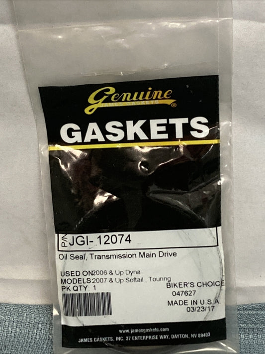 NEW GENUINE JAMES GASKETS JGI-12074 OIL SEAL, TRANSMISSION MAIN DRIVE