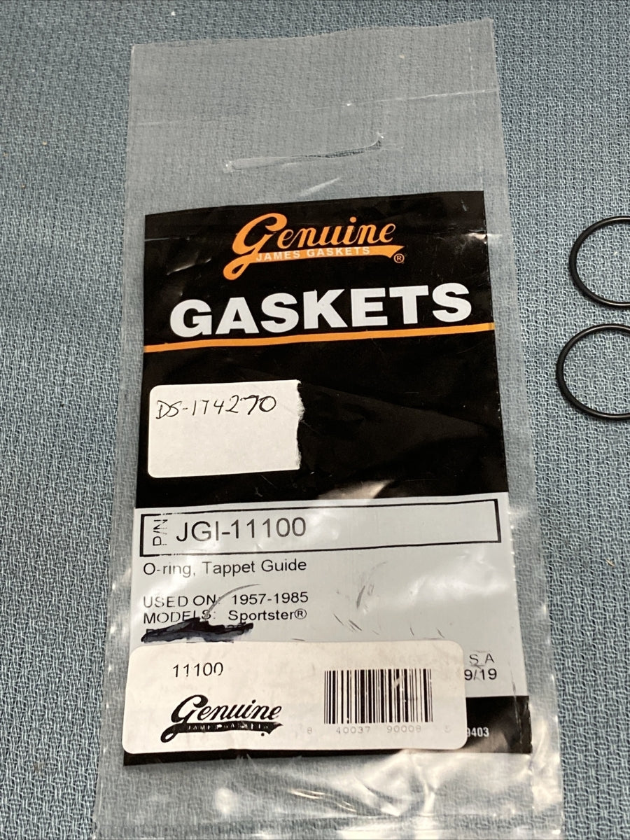QTY 2 NEW GENUINE JAMES GASKETS JGI-11100 O-RING, TAPPET GUIDE
