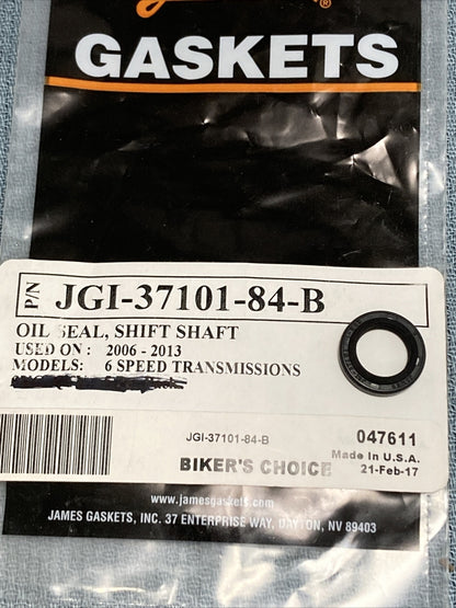 NEW GENUINE JAMES GASKETS JGI-37101-84-B OIL SEAL, SHIFT SHAFT