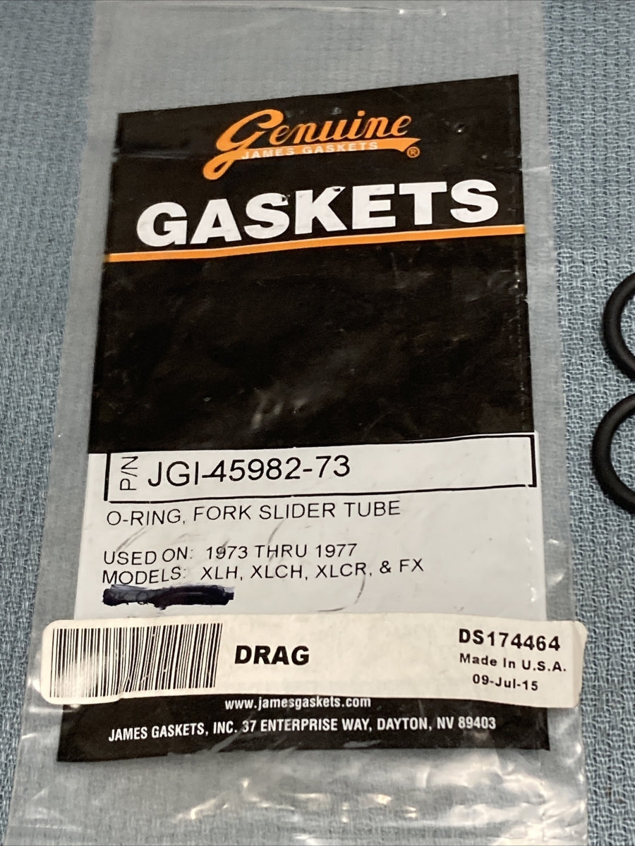 QTY 8 NEW GENUINE JAMES GASKETS JGI-45982-73 O-RING, FORK SLIDER TUBE
