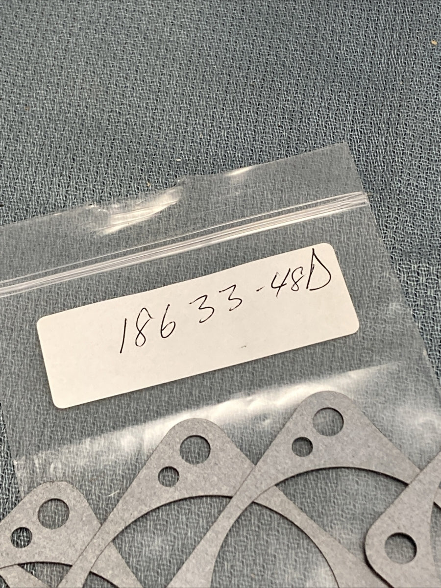 QTY 7 NEW HARLEY DAVIDSON 18633-48D GASKET TAPPET GUIDE, REAR