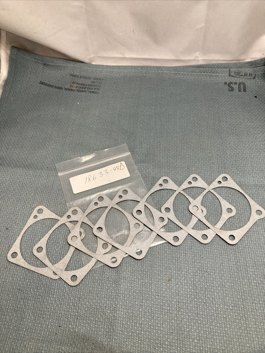 QTY 7 NEW HARLEY DAVIDSON 18633-48D GASKET TAPPET GUIDE, REAR