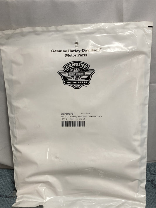 NEW GENUINE HARLEY DAVIDSON 25700679 GASKET, PRIMARY HOUSING/CRANKCASE, BLK