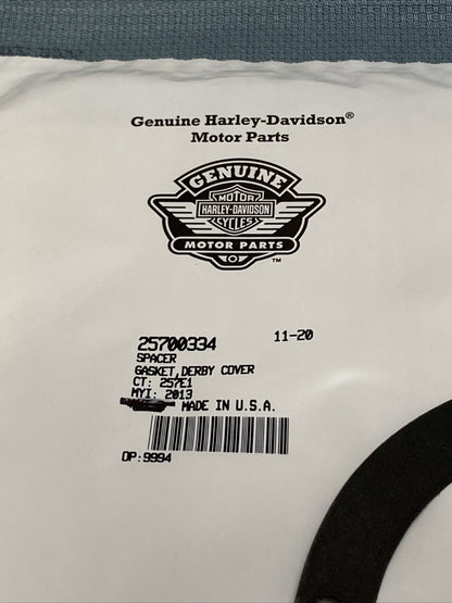 NEW GENUINE HARLEY DAVIDSON 25700334 GASKET, DERBY COVER