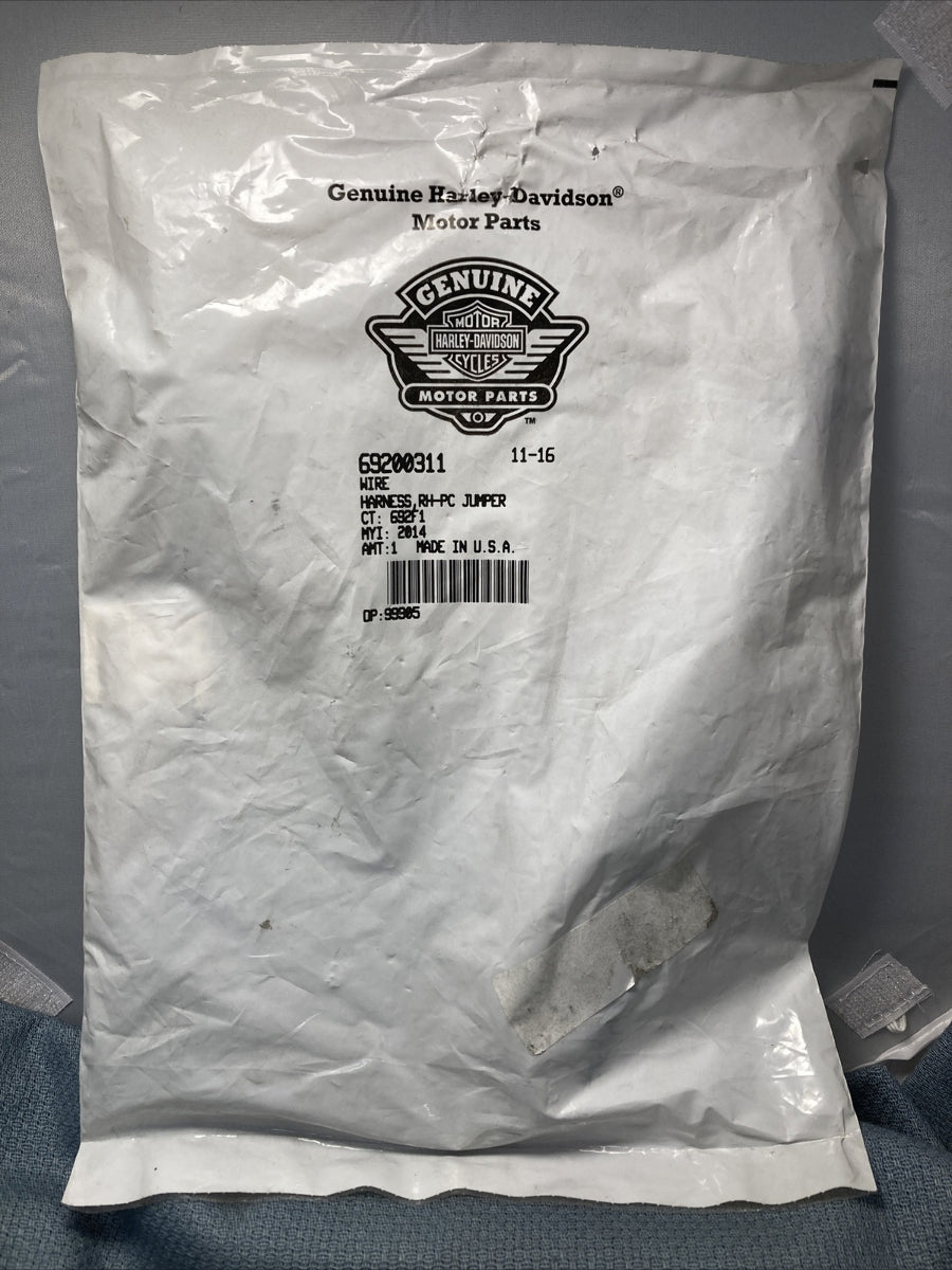 NEW GENUINE HARLEY DAVIDSON 69200311 WIRE HARNESS TWIN COOLING JUMPER, RIGHT