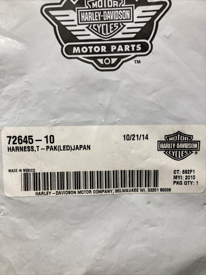 NEW GENUINE HARLEY DAVIDSON 72645-10 HARNESS, T-PAK (LED) JAPAN