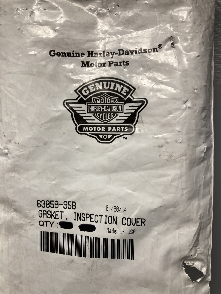 QTY 8, NEW GENUINE HARLEY DAVIDSON 63859-95B GASKET, INSPECTION COVER