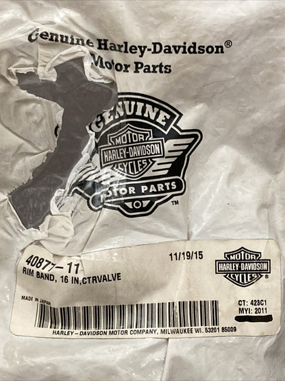 NEW GENUINE HARLEY DAVIDSON 40877-11 RIM BAND 16" CENTER VALVE