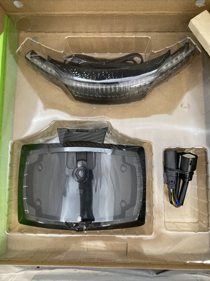 NEW CIRO 40054 TAIL LIGHT & LICENSE PLATE MOUNT BLACK 14-UP STREET GLIDE