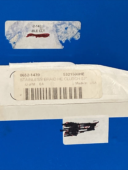 NEW DRAG SPECIALTIES 0652-1470 BRAIDED CLUTCH CABLE 57"