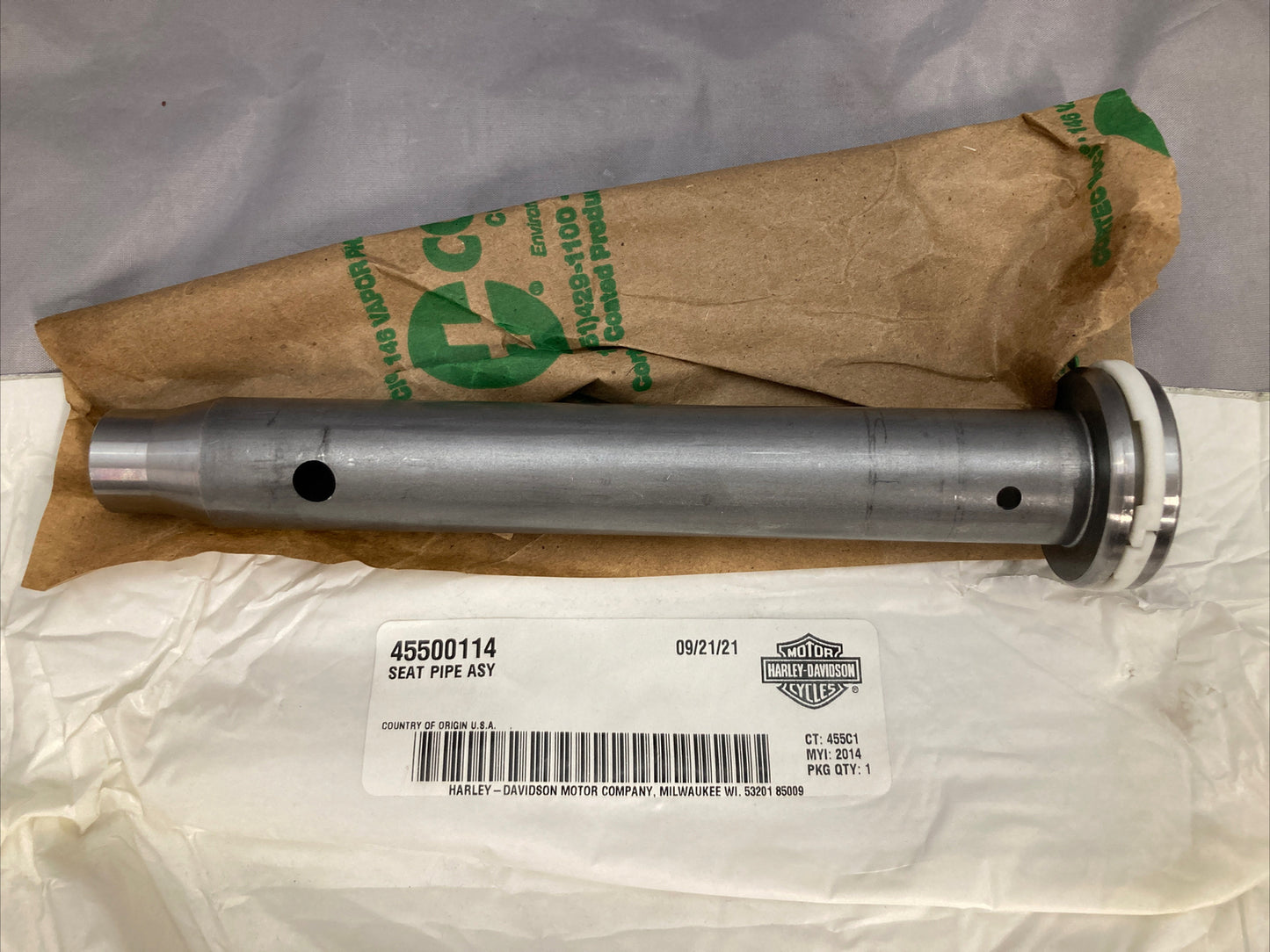 NEW GENUINE HARLEY DAVIDSON 45500114 SEAT PIPE ASY