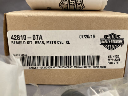 NEW GENUINE HARLEY DAVIDSON 42810-07A KIT-REBUILD,RR/MSTR CYL,XL