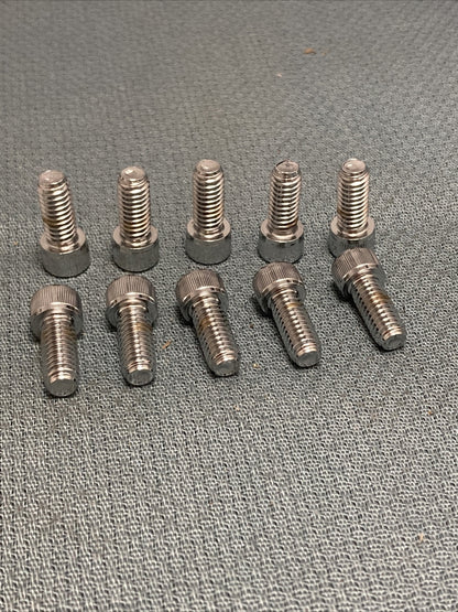 QTY 10 NEW HARLEY DAVIDSON 94332-91T ALLEN HEAD SCREWS, CHROME 5/16-18 X 3/4