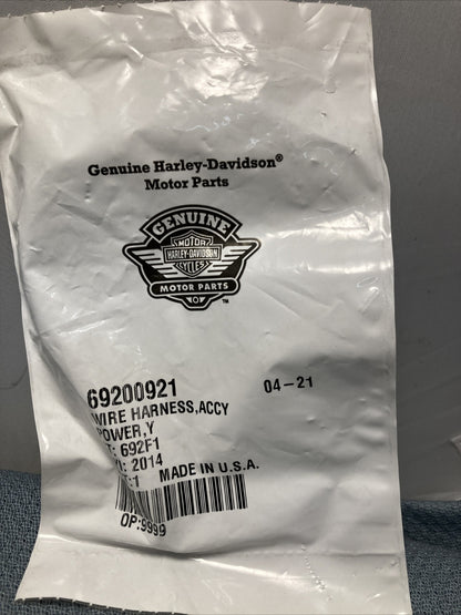 NEW GENUINE HARLEY DAVIDSON 69200921 Fairing Power Extension Harness
