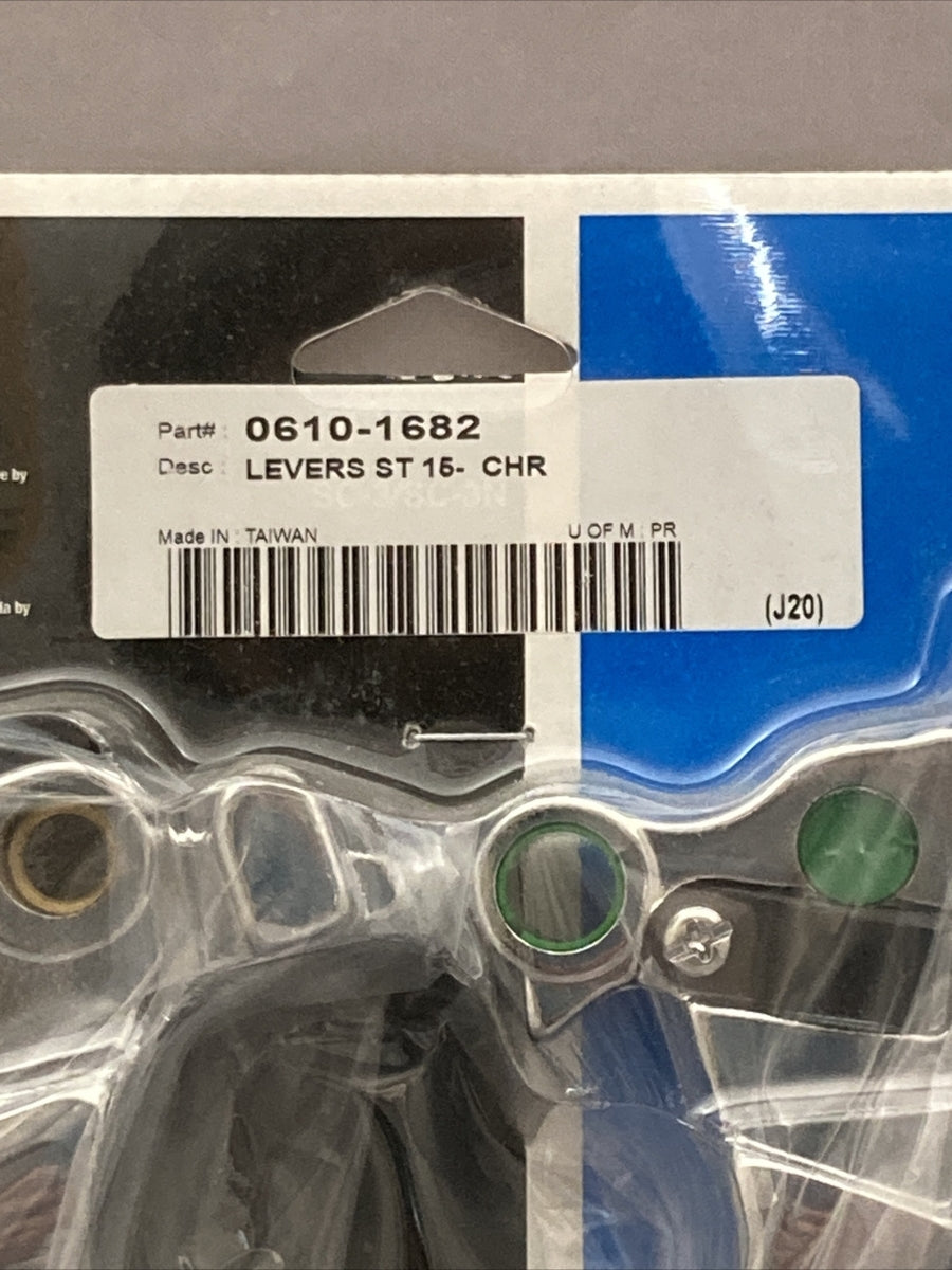 NEW DRAG SPECIALTIES 0610-1682 LEVER SET 15-CHROME