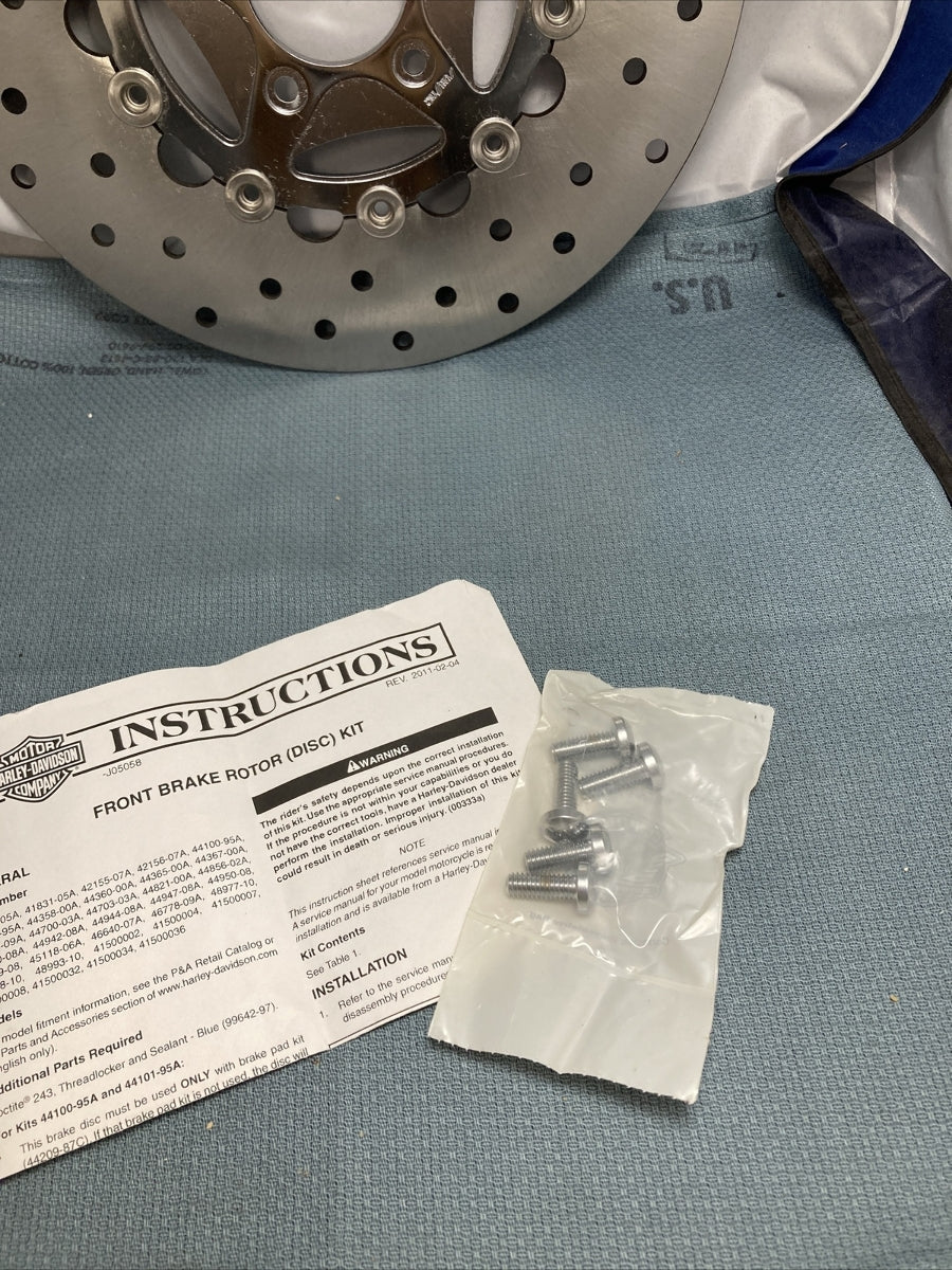 NEW GENUINE HARLEY DAVIDSON 44940-08A KIT-BRAKE DISC, FRT, T-STAR/FLT