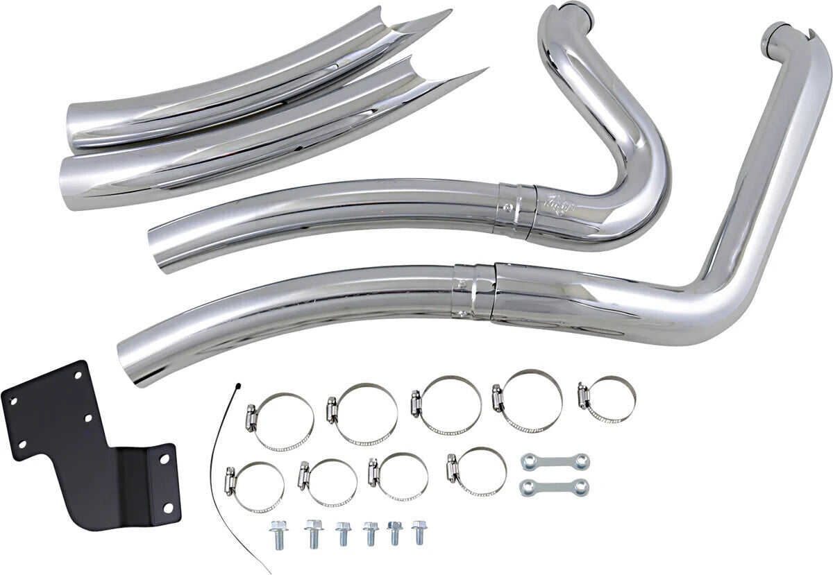 NEW GENUINE VANCE & HINES VH0110 BIG RADIUS 2-INTO-2 FOR 2013 SOFTAIL 1800-1582