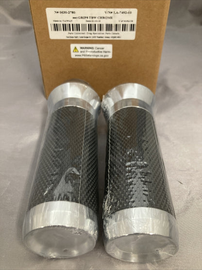 NEW LA CHOPPERS LA-7492-00 GRIPS TBW CHROME