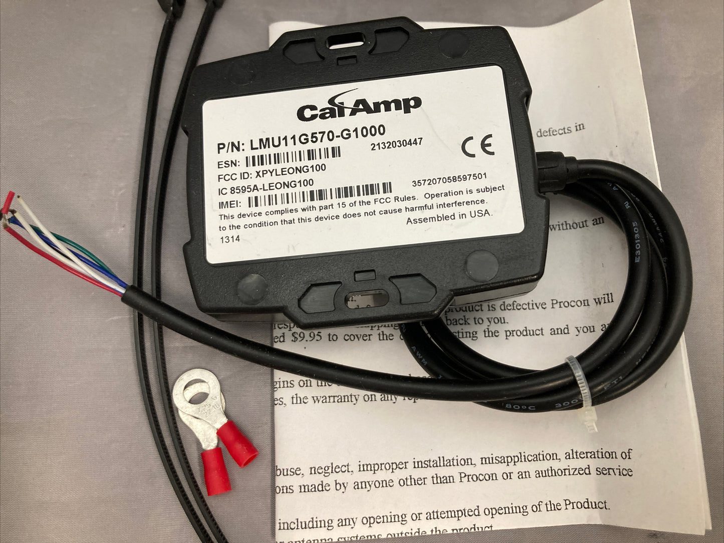 NEW CAL AMP LMU11G570-G1000 MCLOCATE MC272 VEHICLE TRACKING GPS THEFT SYSTEM