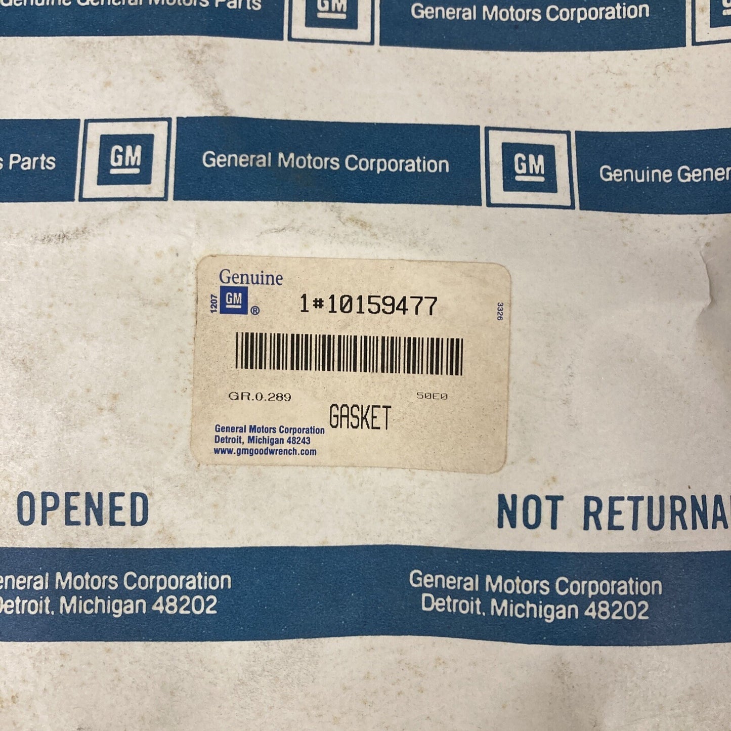 NEW GENUINE GM 10159477 GASKET KIT, ENGINE CYLINDER HEAD GR 0.289