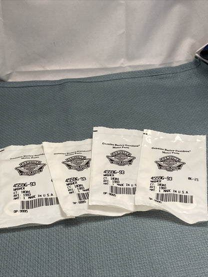 QTY 4 NEW GENUINE HARLEY DAVIDSON 45596-93 WASHER