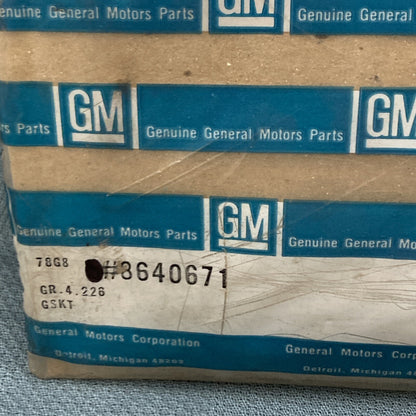NEW GENUINE GM 8640671 GASKET, OIL PUMP GR 4.226