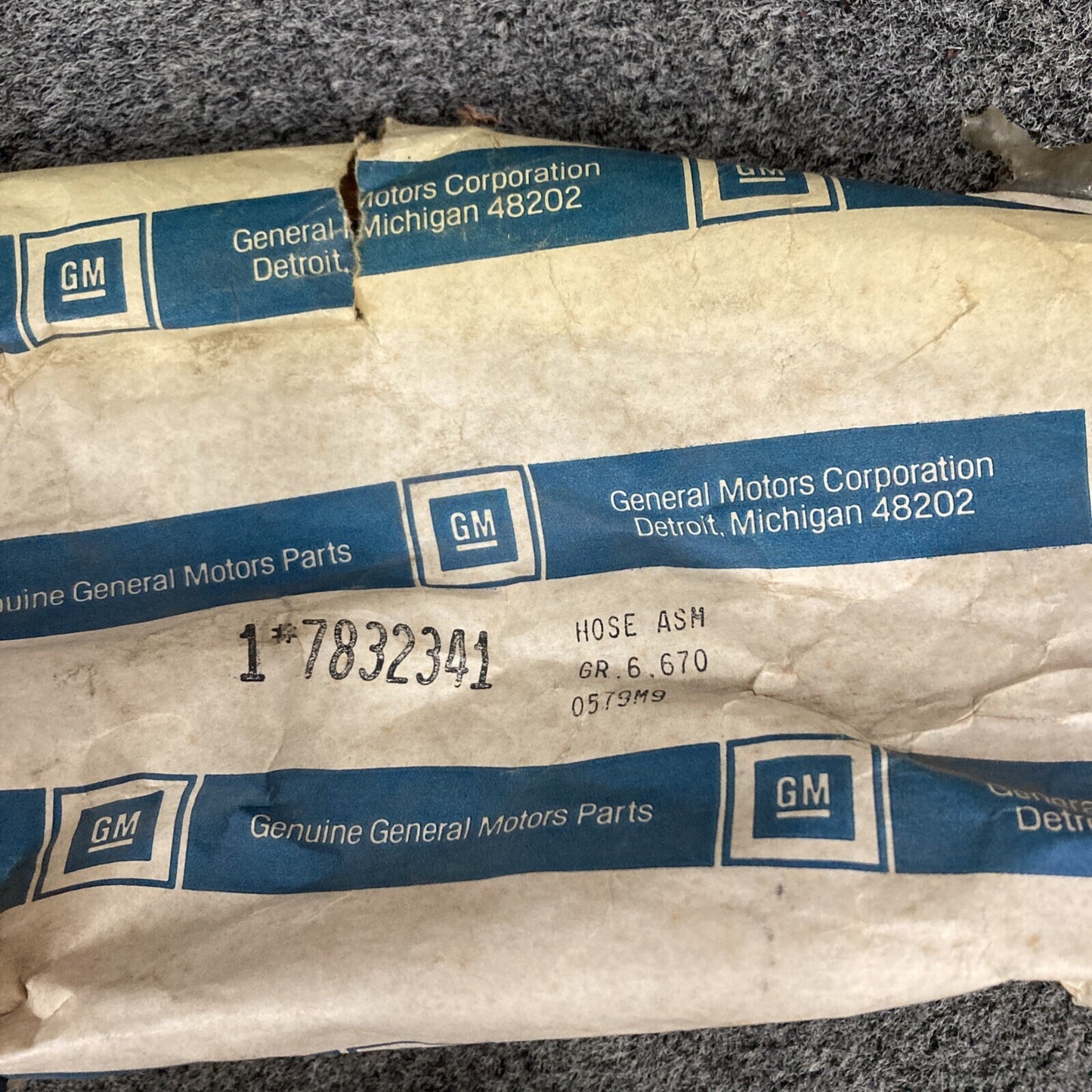 NEW GM 7832341 HOSE, POWER STEERING GEAR OUTLET GR 6.670