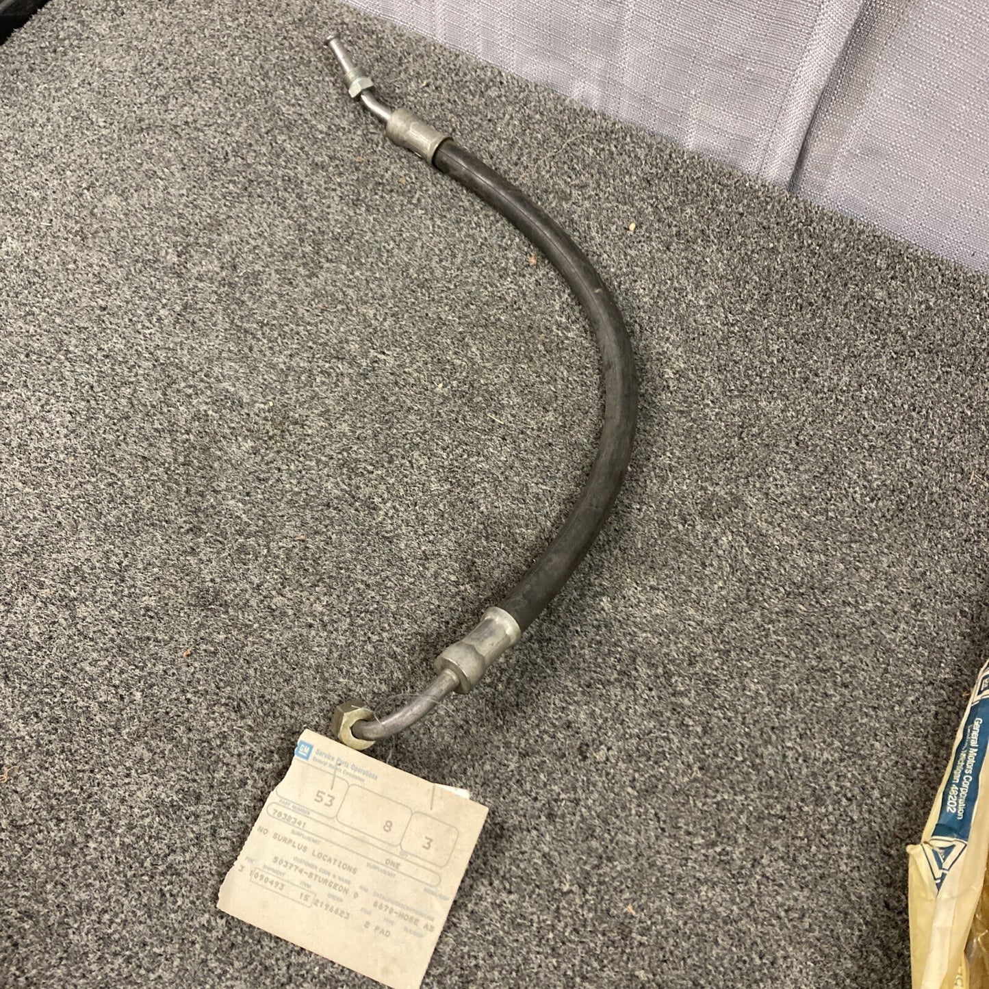 NEW GM 7832341 HOSE, POWER STEERING GEAR OUTLET GR 6.670