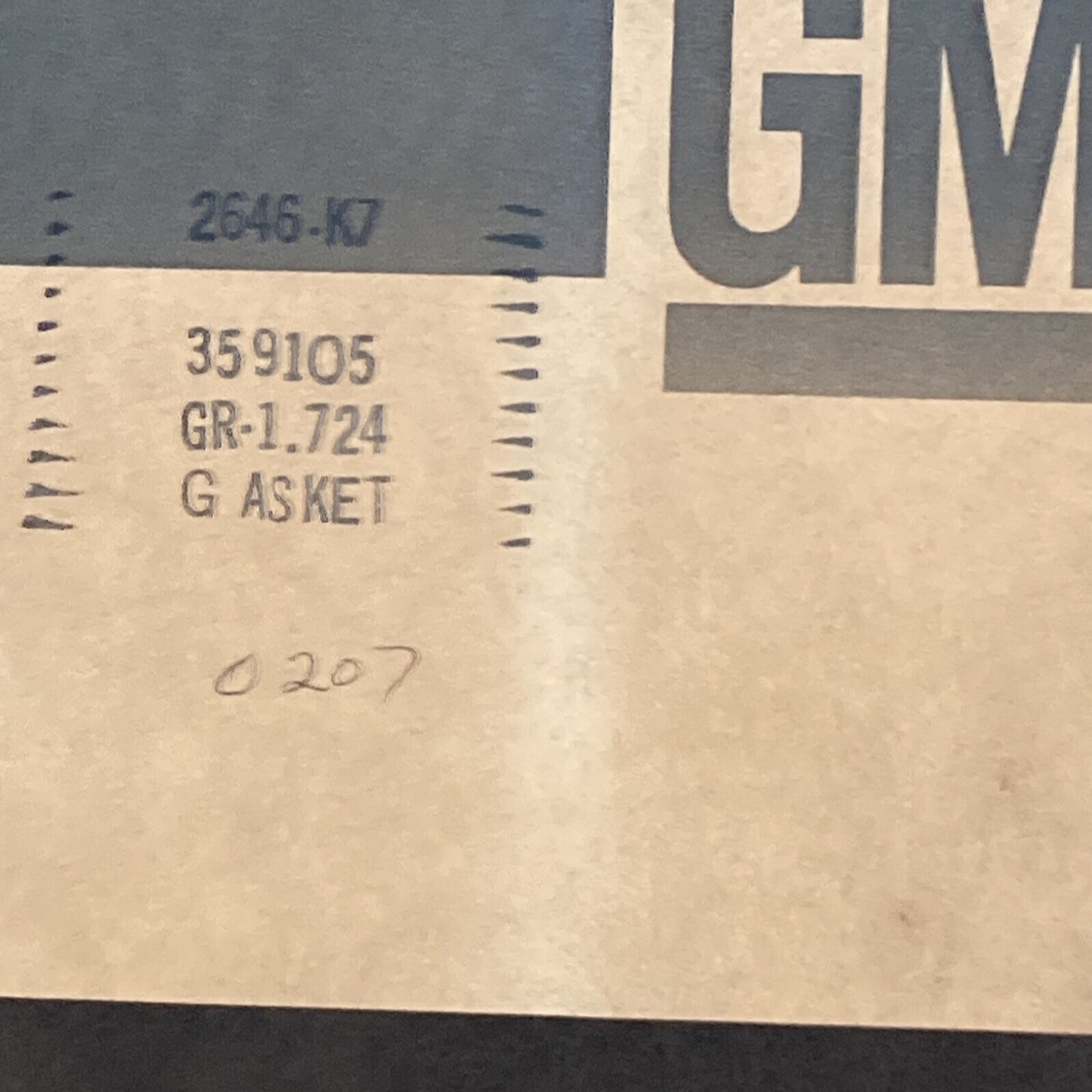 NEW GENUINE GM 359105 GASKET, CRANKCASE FRONT END COVER (ASBESTOS) GR 1.724