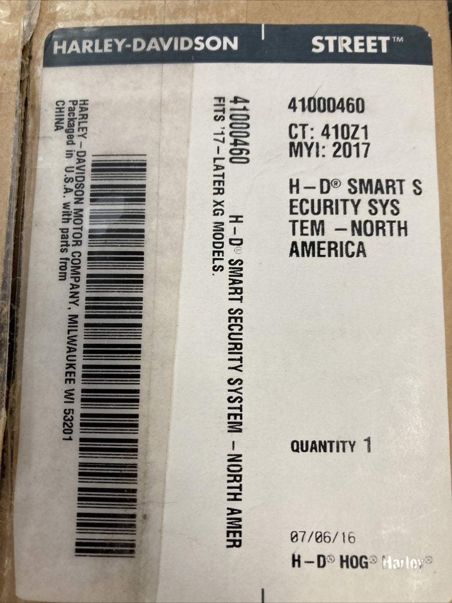 NEW GENUINE HARLEY DAVIDSON 41000460 H-D SMART SECURITY SYSTEM