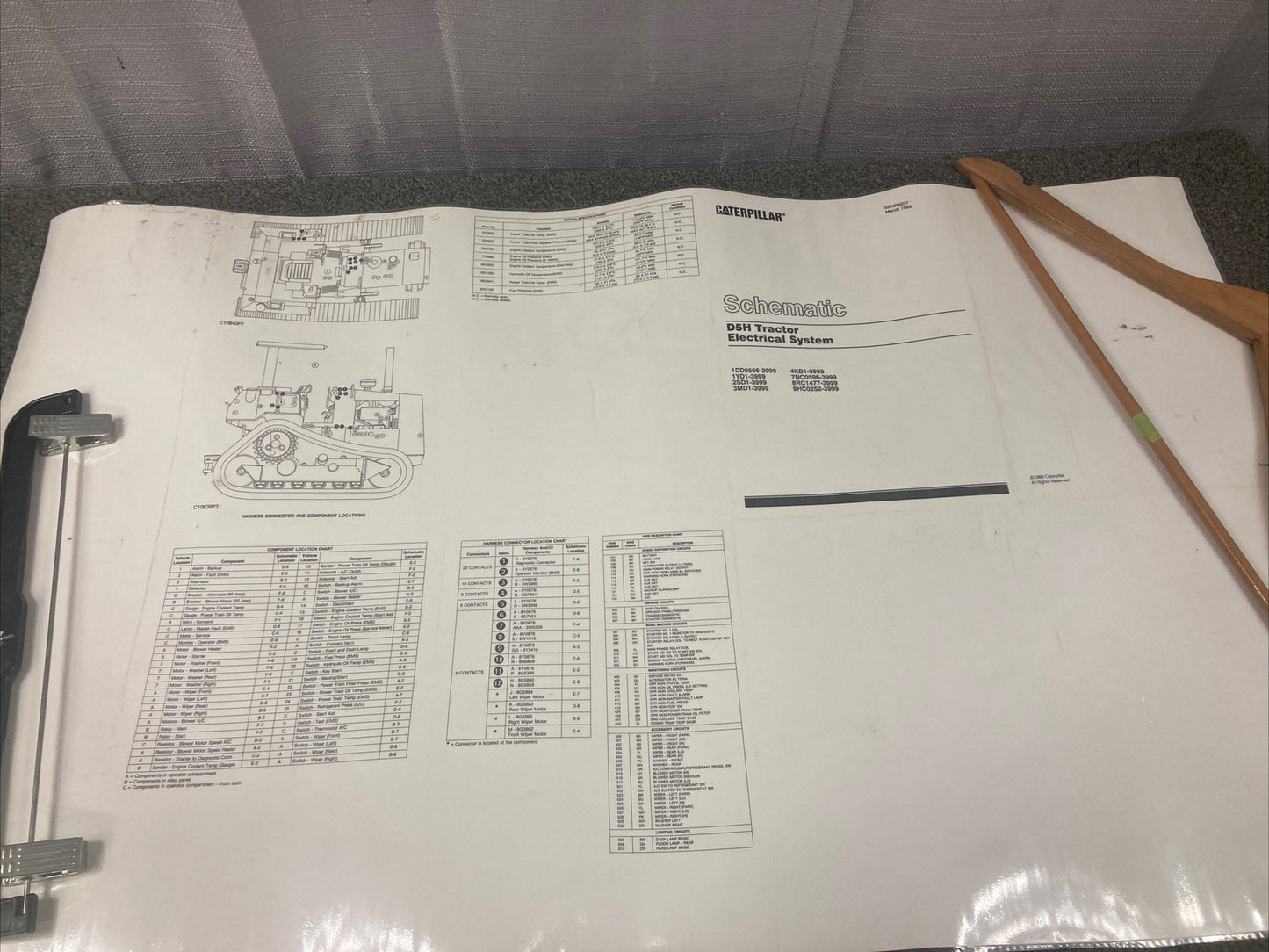 NEW GENUINE CATERPILLAR SENR4237 SCHEMATIC D5H TRACTOR ELECTRICAL SYSTEM
