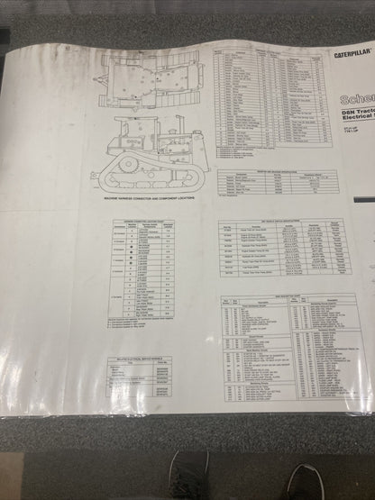 NEW GENUINE CATERPILLAR SENR5209 SCHEMATIC D8N TRACTOR ELECTRICAL SYSTEM