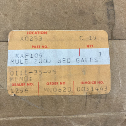 NEW GENUINE KAWASAKI KAF109 MULE 2000 BED GATES