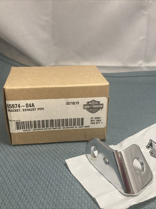 NEW GENUINE HARLEY DAVIDSON 65974-04A BRACKET, EXHAUST PIPE