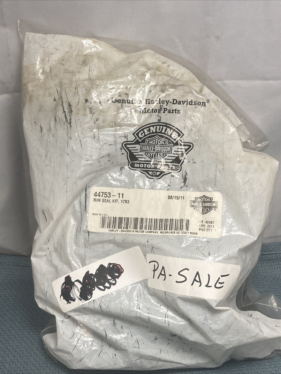 NEW GENUINE HARLEY DAVIDSON 44753-11 RIM SEAL KIT, 17X3