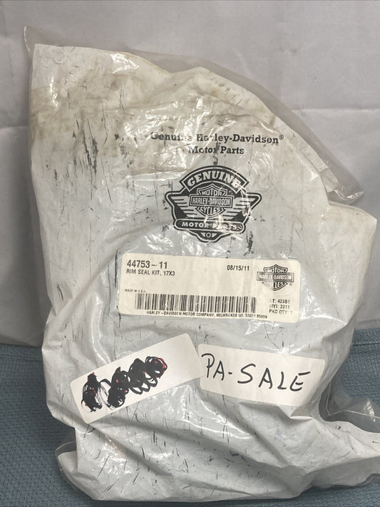 NEW GENUINE HARLEY DAVIDSON 44753-11 RIM SEAL KIT, 17X3