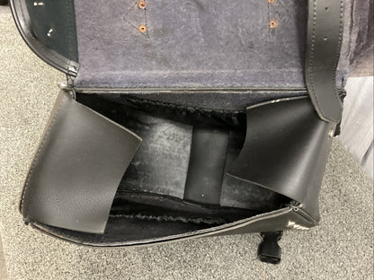 Milwaukee Leather SH553ZB Black Large Zip-Off PVC Studded Throw Over Saddlebags