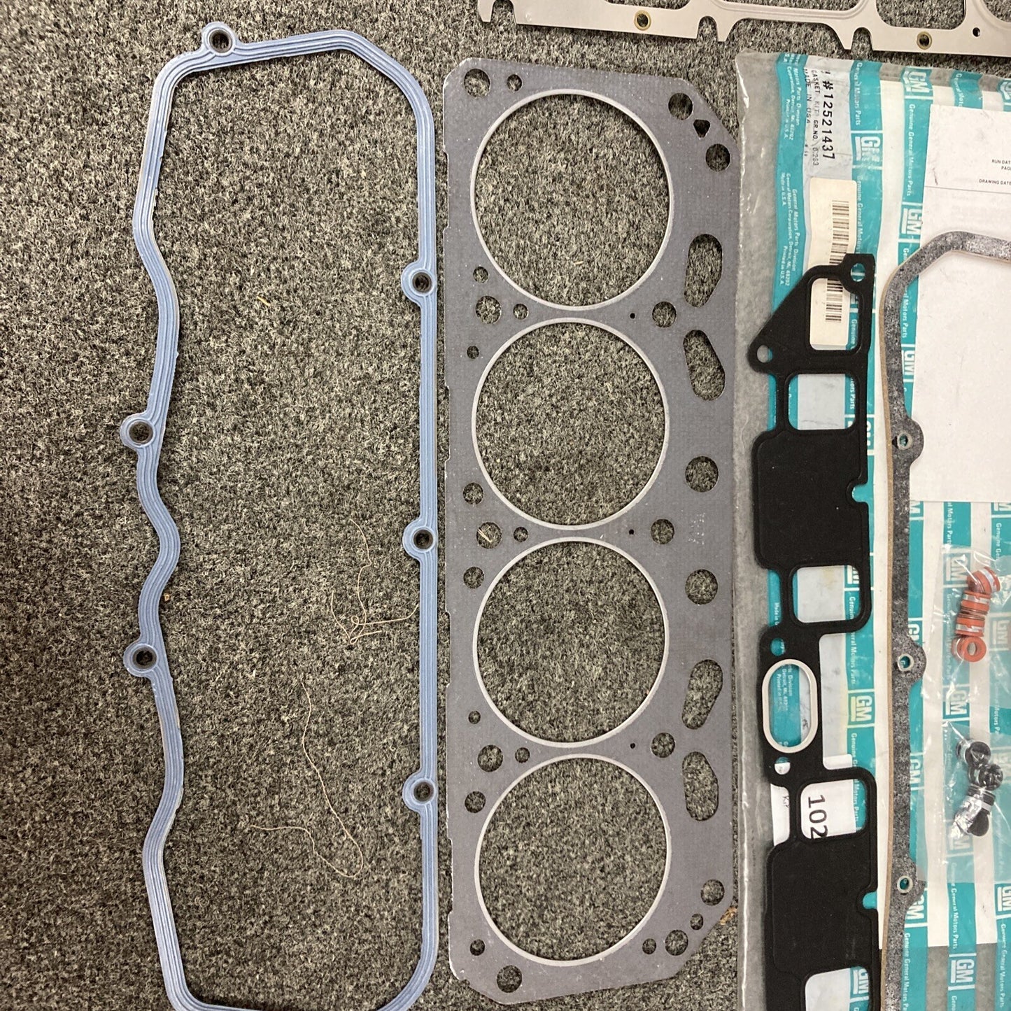 NEW GENUINE GM 12521437 GASKET KIT, VALVE GRIND (1989) GR 0.289