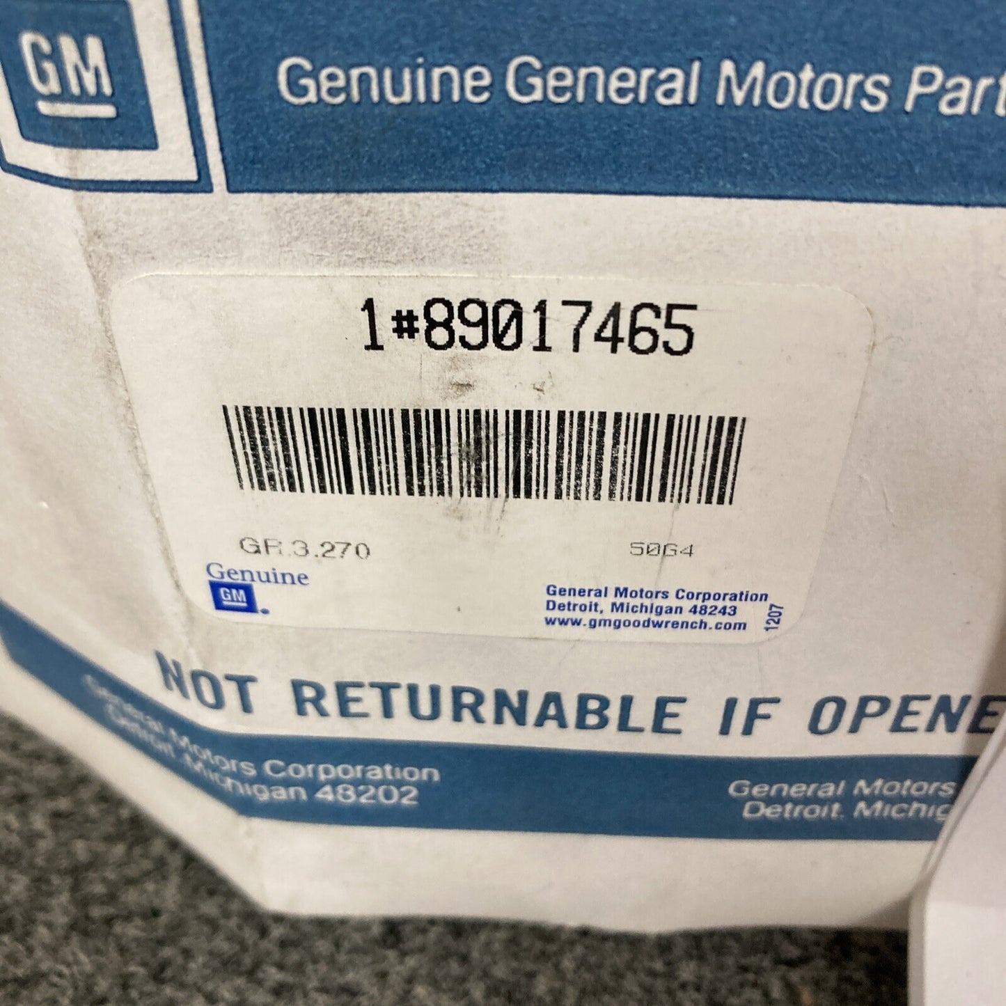 NEW GENUINE GM 89017465 GASKET KIT, INTAKE MANIFOLD 1996-2007 GR 3.270