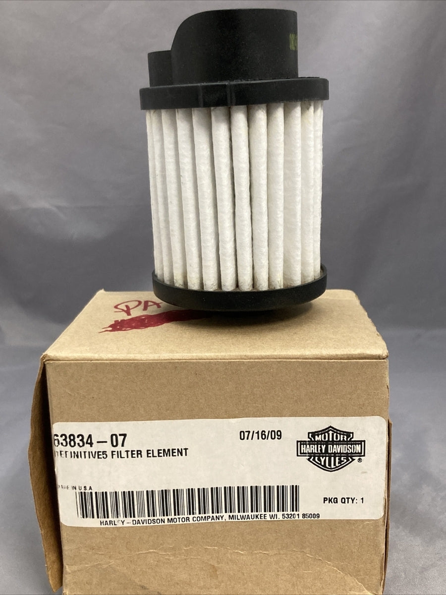 NEW GENUINE HARLEY DAVIDSON 63834-07 DAFINITIVE 5 FILTER ELEMENT