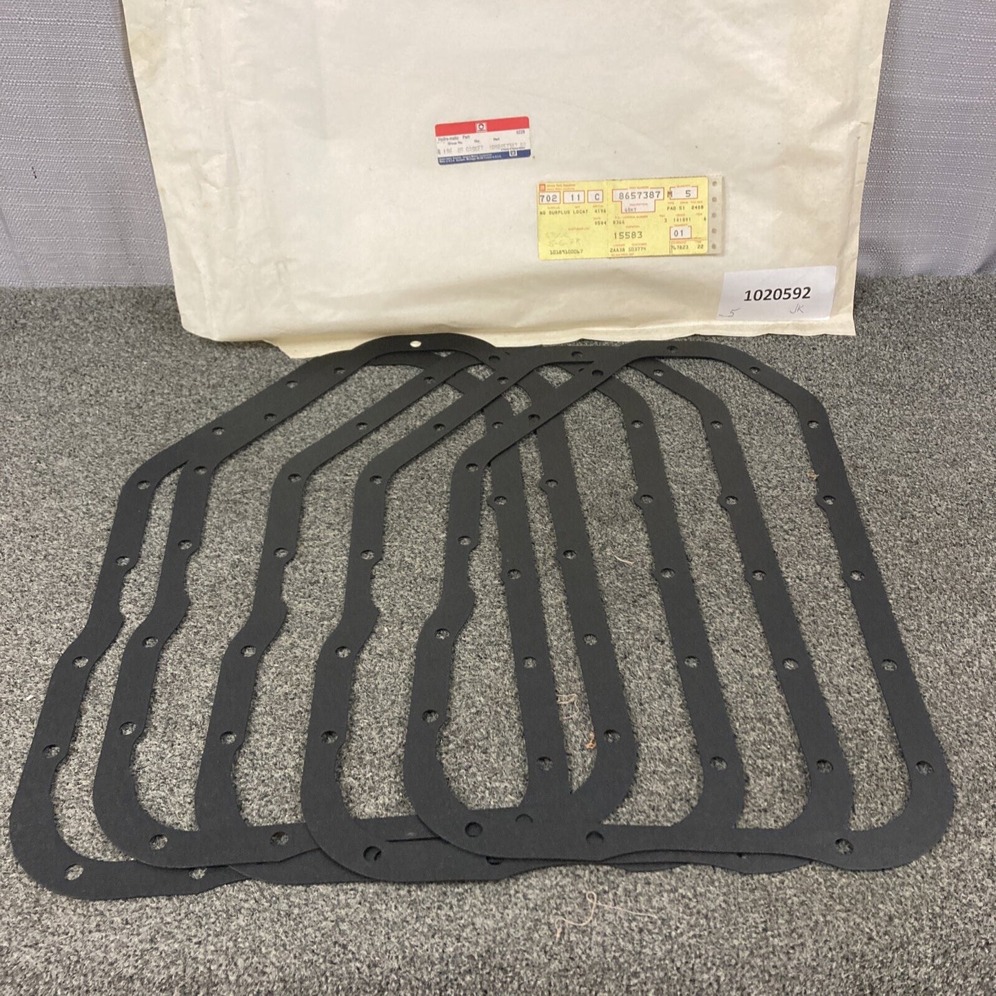 QTY 5 NEW ACDELCO/GM 8657387 GASKET, AUTO TRANS OIL PAN 1982-1990 GR 4.196
