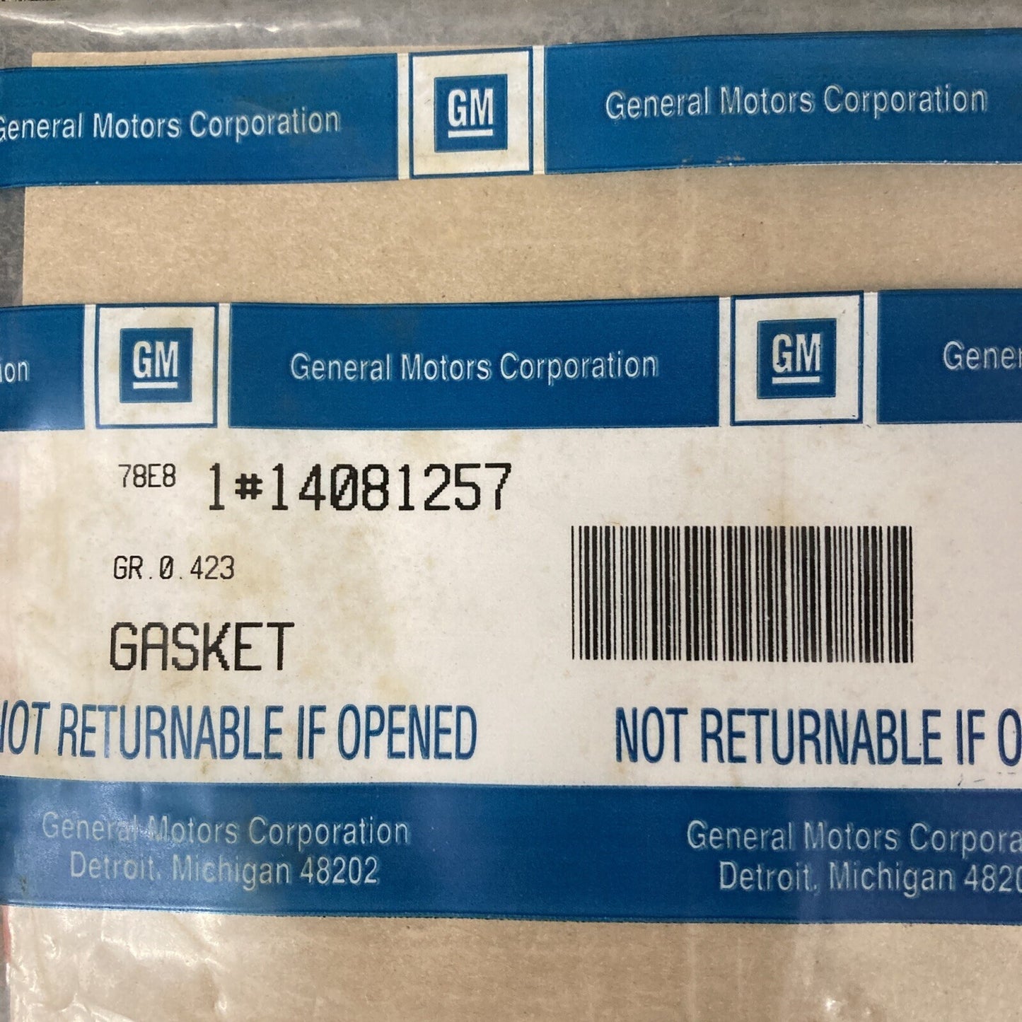 NEW GENUINE GM 14081257 GASKET, VALVE ROCKER ARMATURE COVER 1985-1993 GR 0.423
